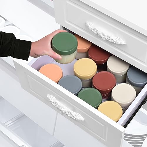 Miniatura 5 de EONJOE Tarros de vidrio de 8 onzas con tapas, 1 taza, recipientes pequeños para comida para pudín de chía, mermelada, yogur, avena durante la noche,