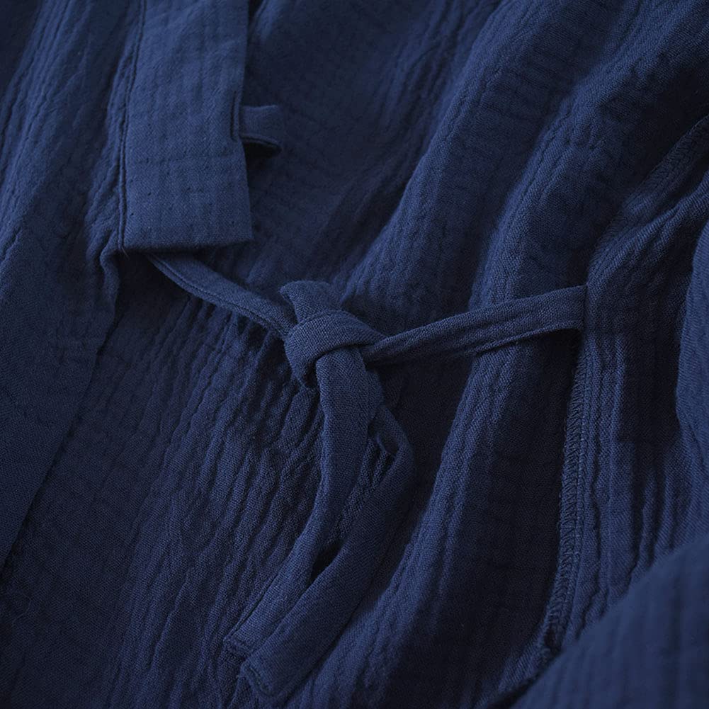 Un-Brand Pigiama da Uomo Giapponese in Stile Kimono, Casual, per la casa, XL
