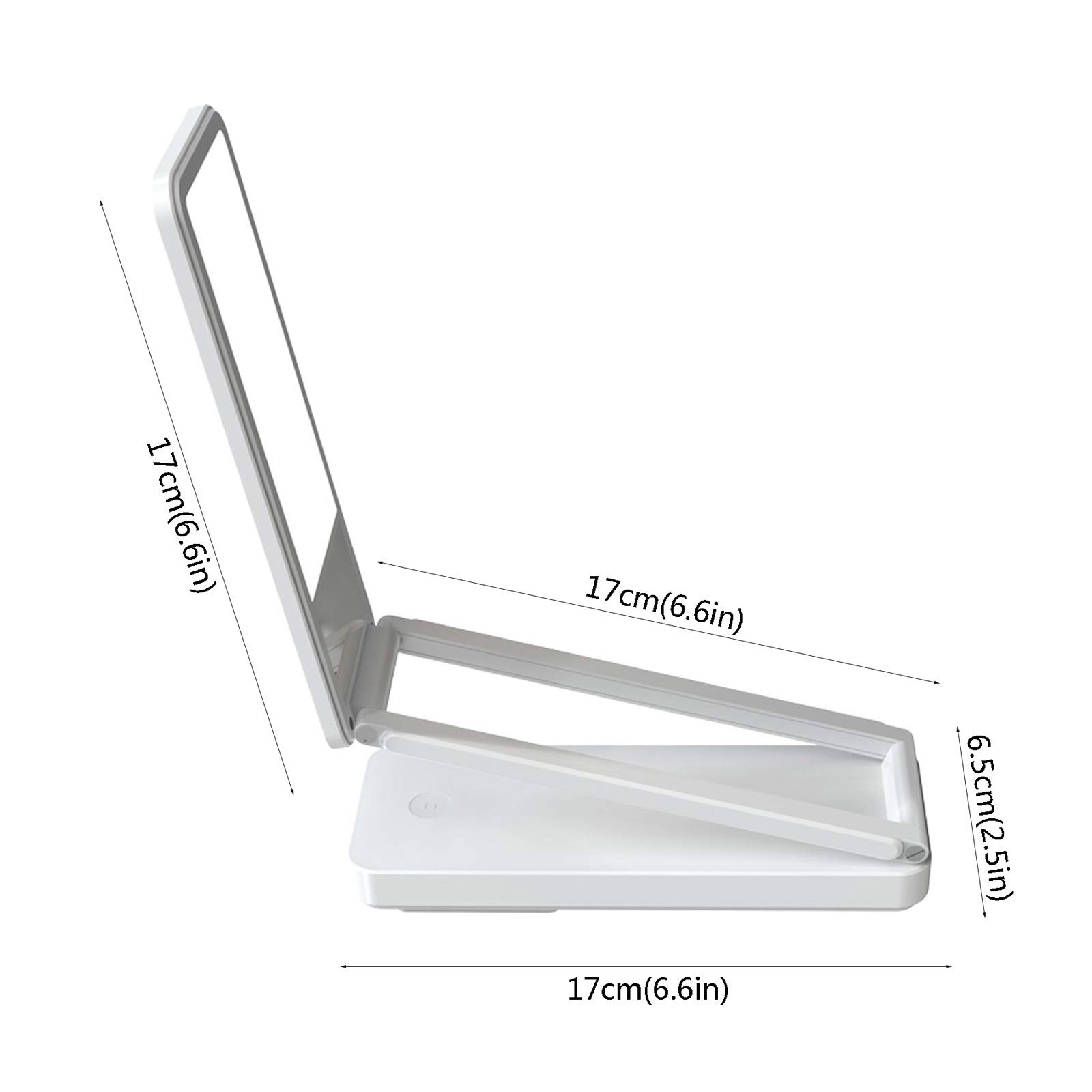 Lámpara Escritorio LED Lámpara de escritorio plegable LED Carga / enchufe lámpara de doble fines 4W Lámpara de escritorio regulable con portátil de carga USB Lámpara de aprendizaje Lámparas de mesa