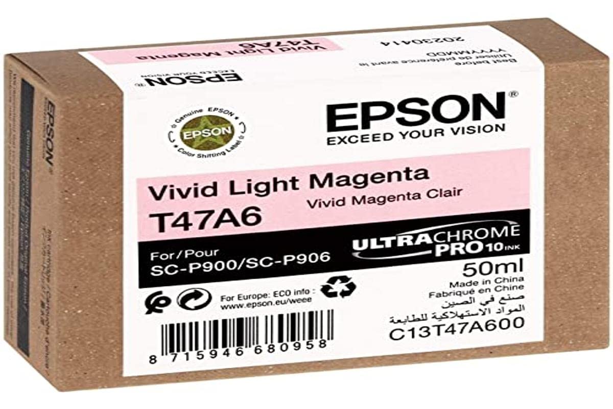 Epson C13T47A600 Inchiostro Magenta Chiaro 50 Ml