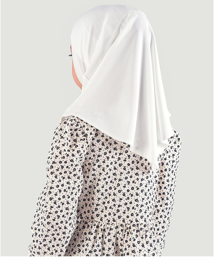 Modefa Islamic Girl Child Practical Amira Hijab Two Piece Muslim Scarf & Bonnet - Instant Easy Hijab