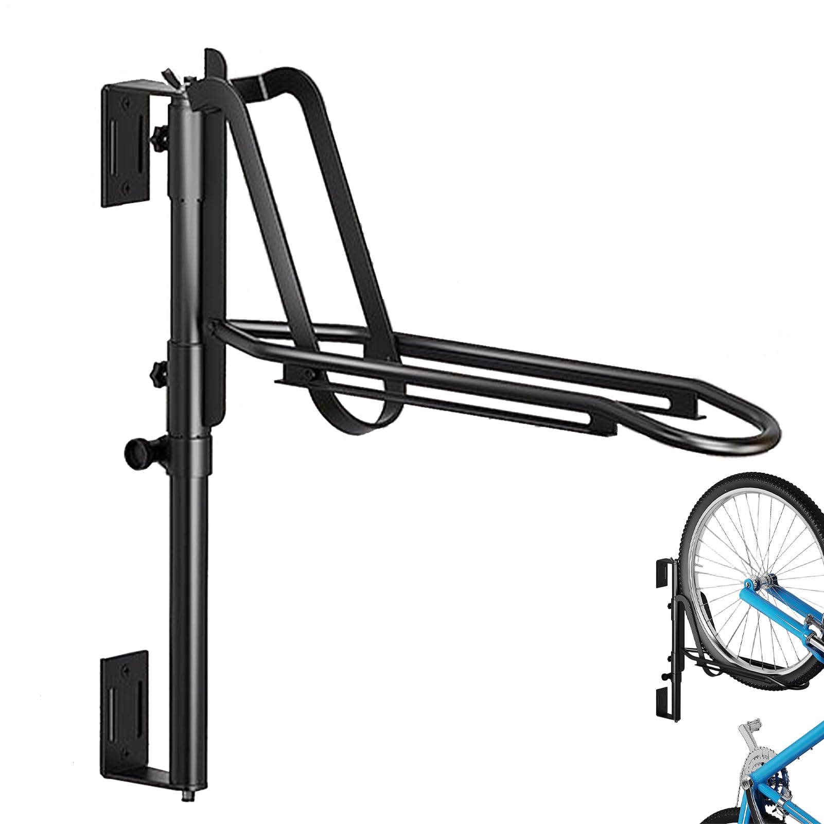 Soporte Para Bicicleta En Pared | Organizador De Bicicletas Montaje En Pared Ajustable - Soporte Plegable Ajustable Para Taller Césped Exterior Apartamento Sótano Garaje Interior