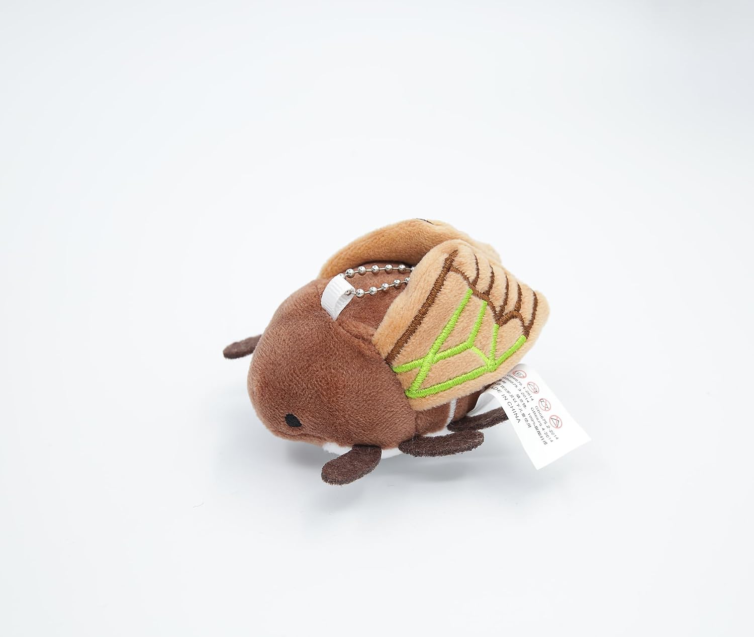 Cute Insect Plush Keychain for Backpack, Butterfly Cicada Bee Beetle Ladybug & Praying Mantis Bag Charms Accessories
