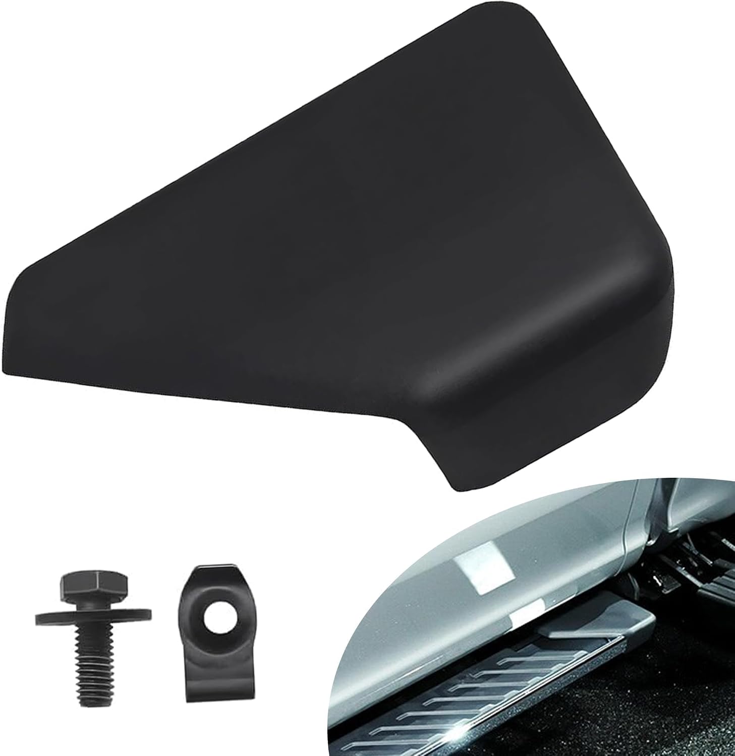 Rear Left Driver Side Running Board End Cap Step Compatible with 2015 2016 2017 2018 2019 2020 Ford F150 Replace FL3Z16N455-BA FL3Z16N455BA