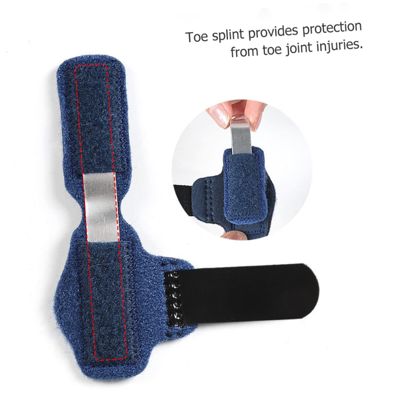 IWOWHERO Straightener for Crooked 2pcs Splints Support Daily Use Reusable Guard Accessory