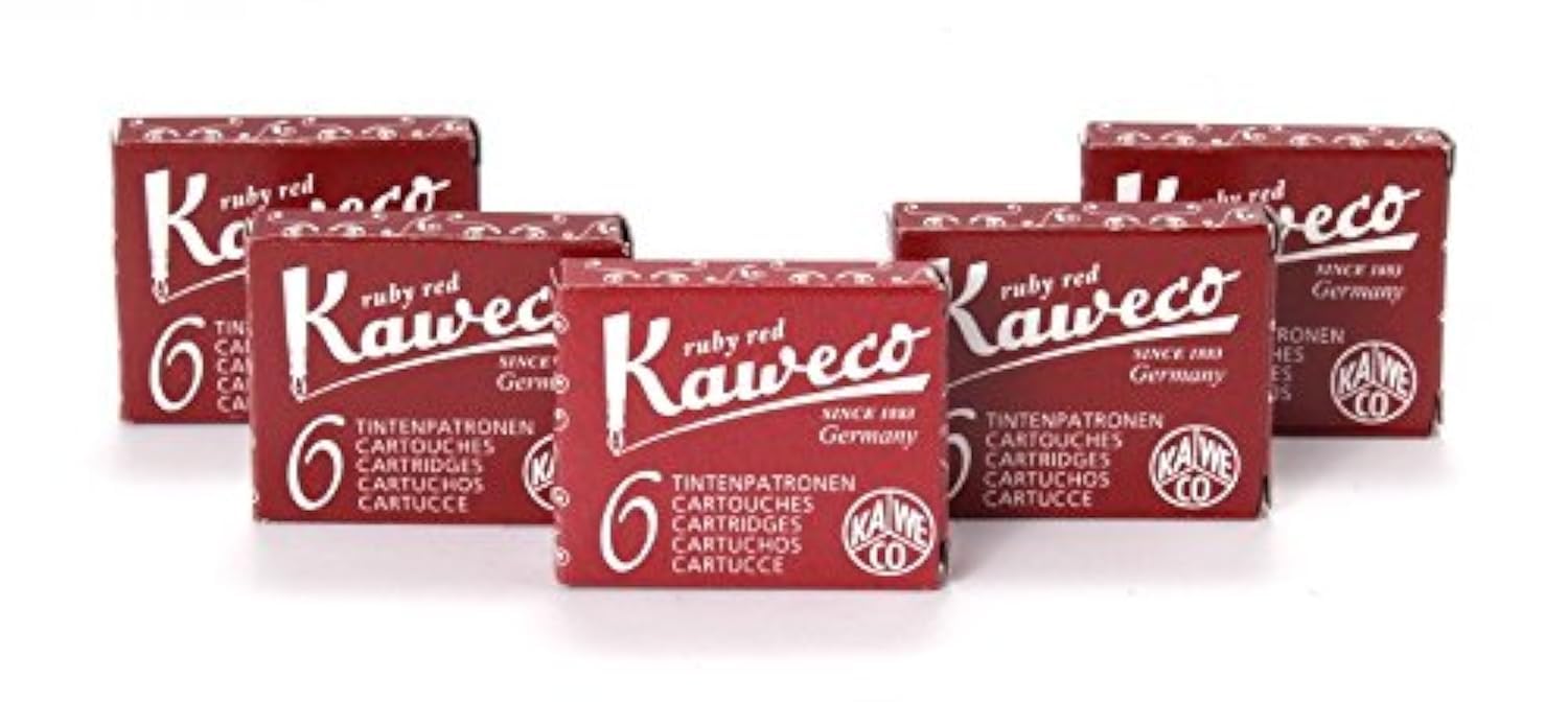 Kaweco Fountain Pen 30 ink cartridges short red