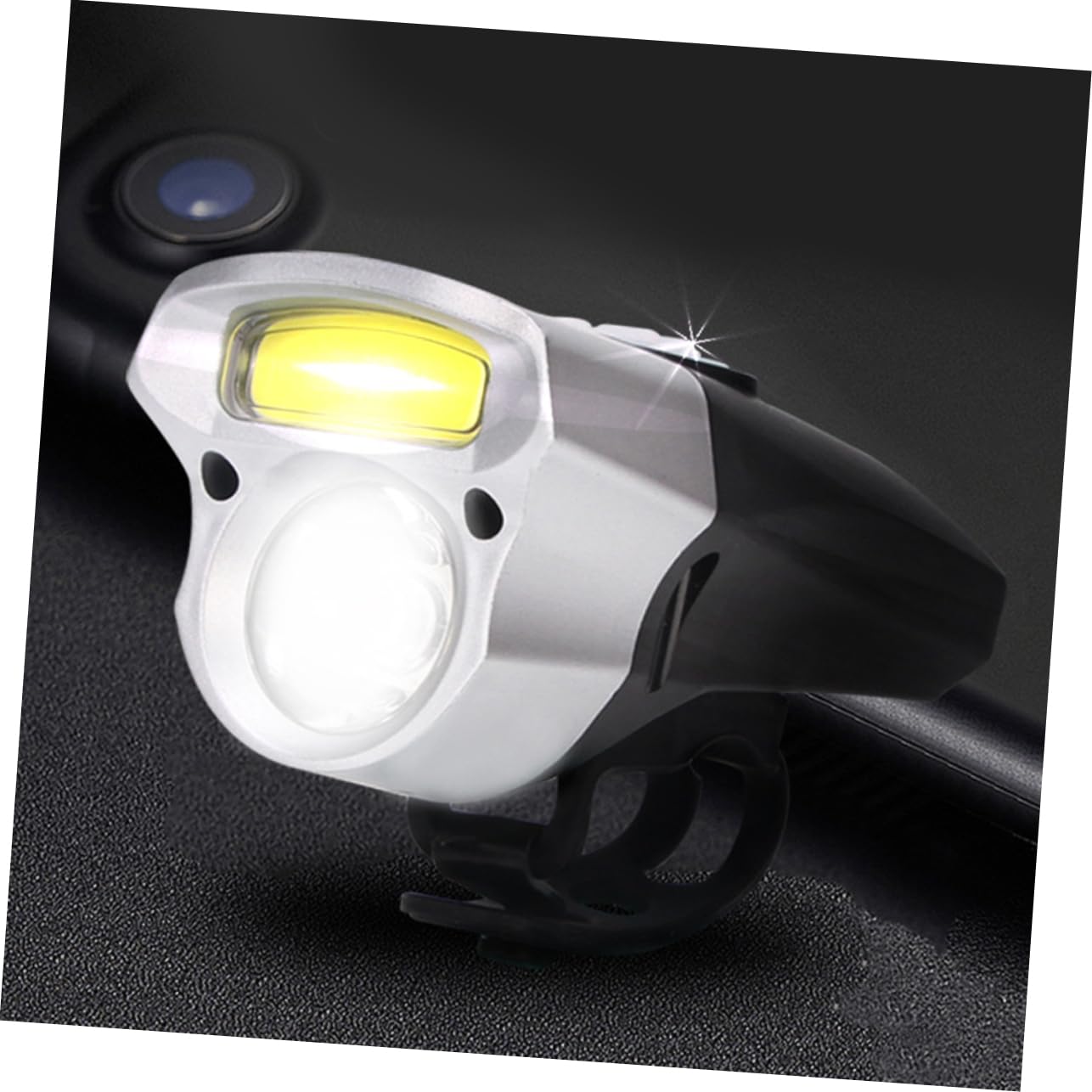 SUPVOX 120 Lumen Bike Light Rechargeable Waterproof Headlight Front Bike Light Ideal for Outdoor Activities Easy to Install