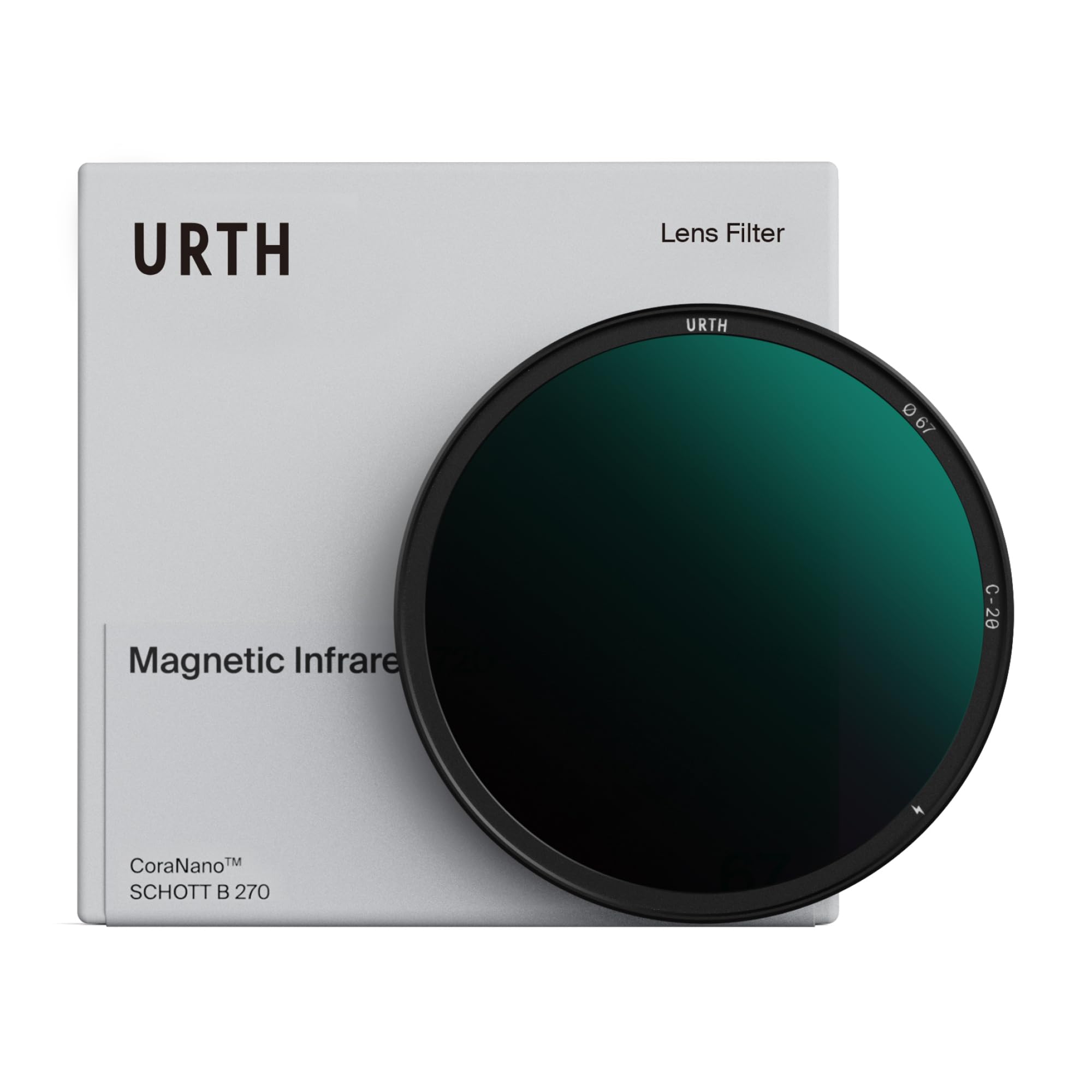 Urth 39 mm Filtro Magnetico Infrarosso (R72) (Plus) — Spettro 720nm, fotografia IR per fotocamere digitali DSLR e SLR