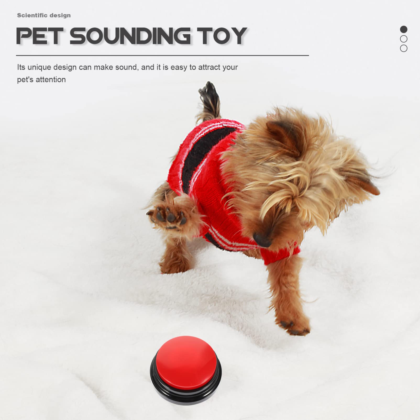 Toyvian Pulsanti di Comunicazione del Cane Che Parlano del Cane Pulsanti della Comunicazione del Suono Registrabili Pulsanti di Comunicazione' Animale Domestico Buzzeri Regalo