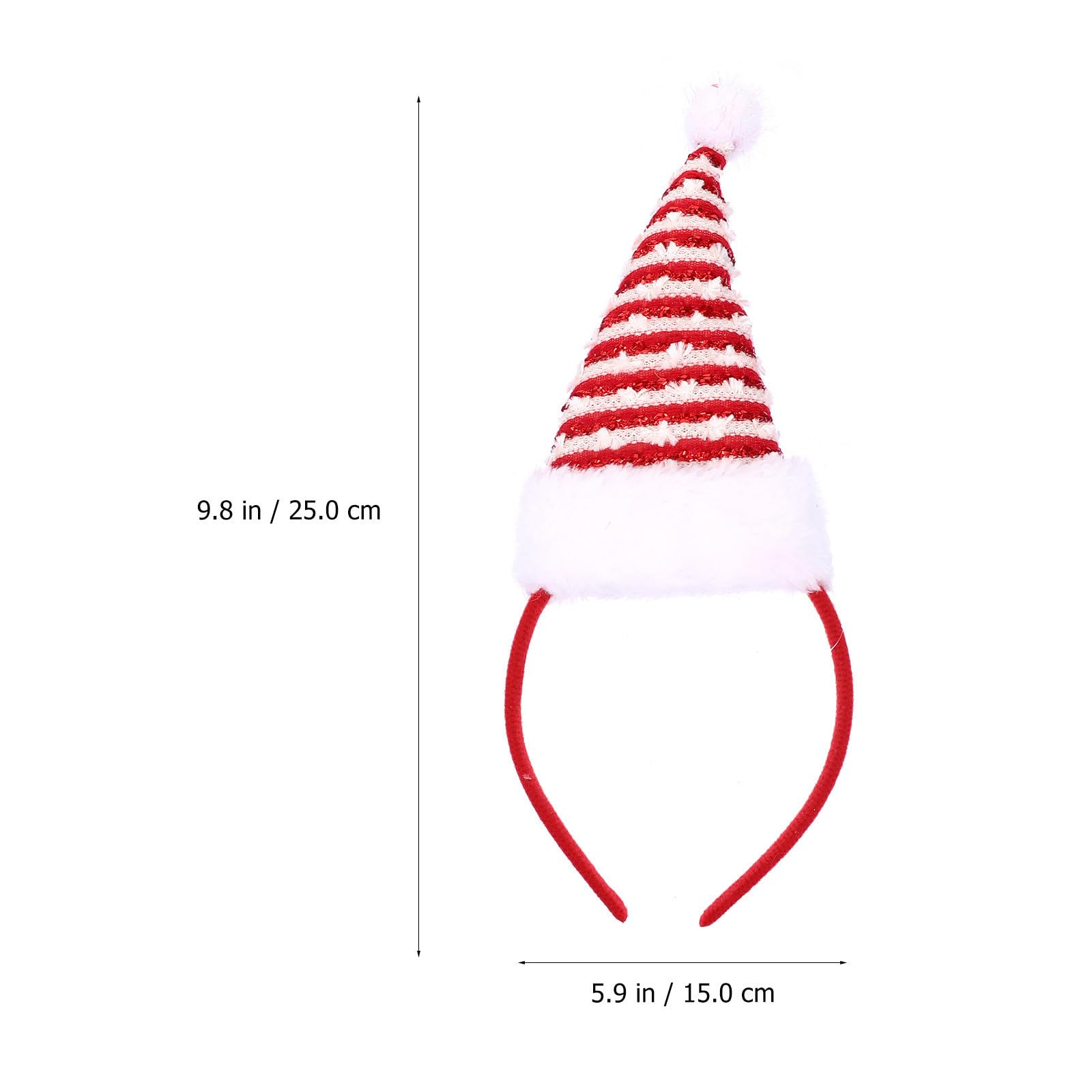 VICASKY 12 Pezzi Cerchietto di Natale Cappello, Accessorio Chioma Festivo