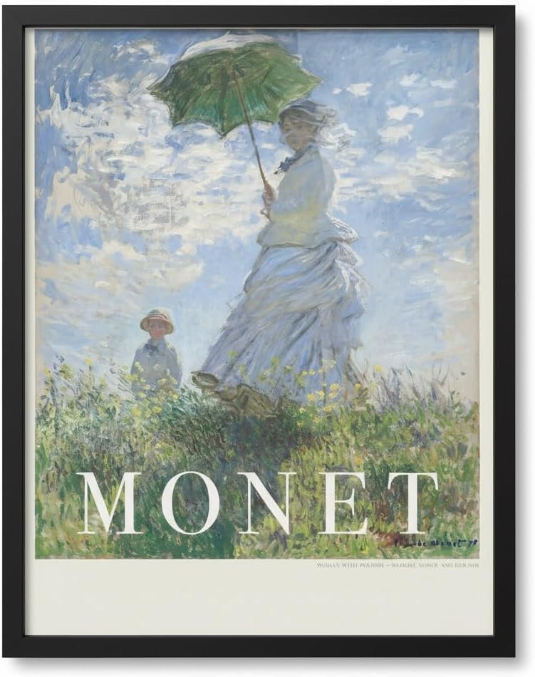Woman With Parasol Claude Monet tableau pour habiller un mur vide sans cadre