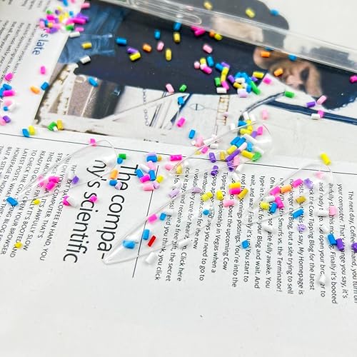 Miniatura 6 de Gránulos falsos de resina de 3.53 oz de 0.18 a 0.18 onzas, chispas de caramelo falso, chispas de arcilla, polimérico, rodajas de arcilla polimérica