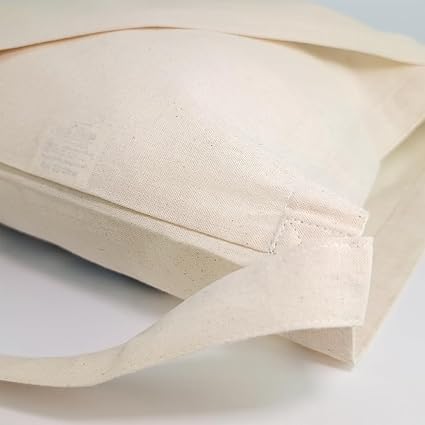 Cottonbagjoe Katoenen tassen 38 × 42 cm van 100% katoen (140 g/m²) – lange hengsels ca. 80 cm – natuur – Oeko-Tex-standaard 100, beige, 10 St Cottonbagjoe Katoenen tassen 38 × 42 cm van 100% katoen (140 g/m²) – lange hengsels ca. 80 cm – natuur – Oeko-Tex-standaard 100, beige, 10 St