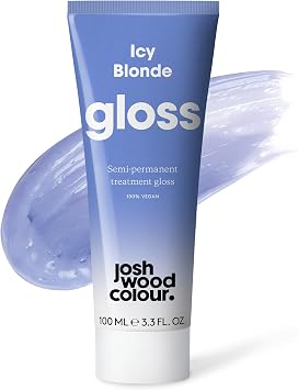Josh Wood Hair Gloss Icy Blonde, Semi-Permanent Colour Toner, Vegan, 100ml | Refreshes and tones hair colour, conditions as it glosses, lasts up to 6 washes, vegan, easy 10-minute treatment