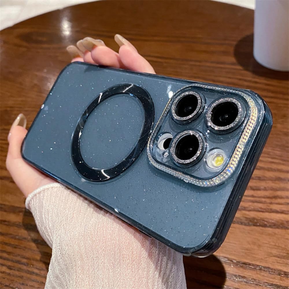 Coque transparente à paillettes iPhone 15 Pro Max idéale pour briller en soirée - 8