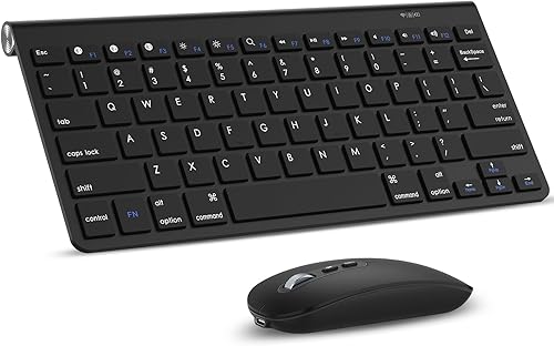 cimetech Teclado y mouse Bluetooth para Mac, combo de teclado y mouse ultra delgado, teclado y mouse inalámbricos para Mac, MacBook ProAir, Mac