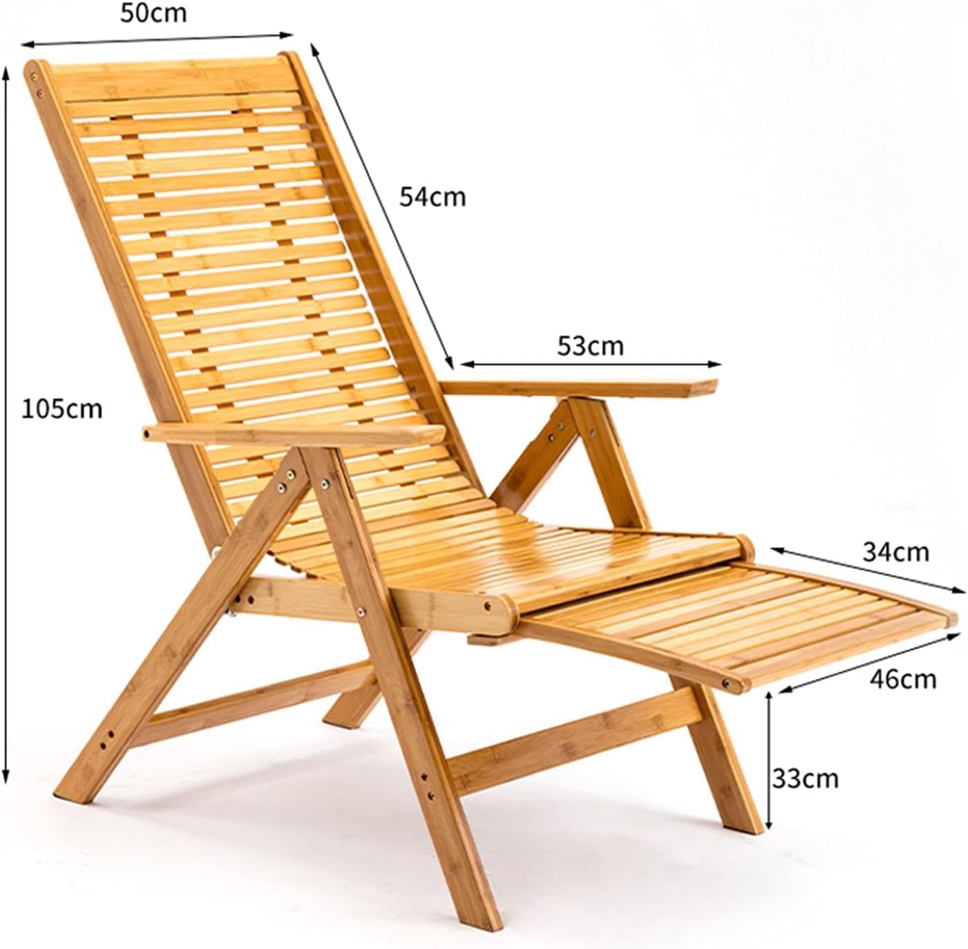 Rattan Recliner Chair Folding Lounge Cotton Cushion with Retractable Footrest Adjustable Indoor Outdoor(Grey1)