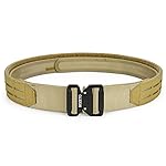 MOZETO Molle Battle Belt, 2 Battle Belts Tactical War Combat Quick Release Law Enforcement Duty Belts for Men