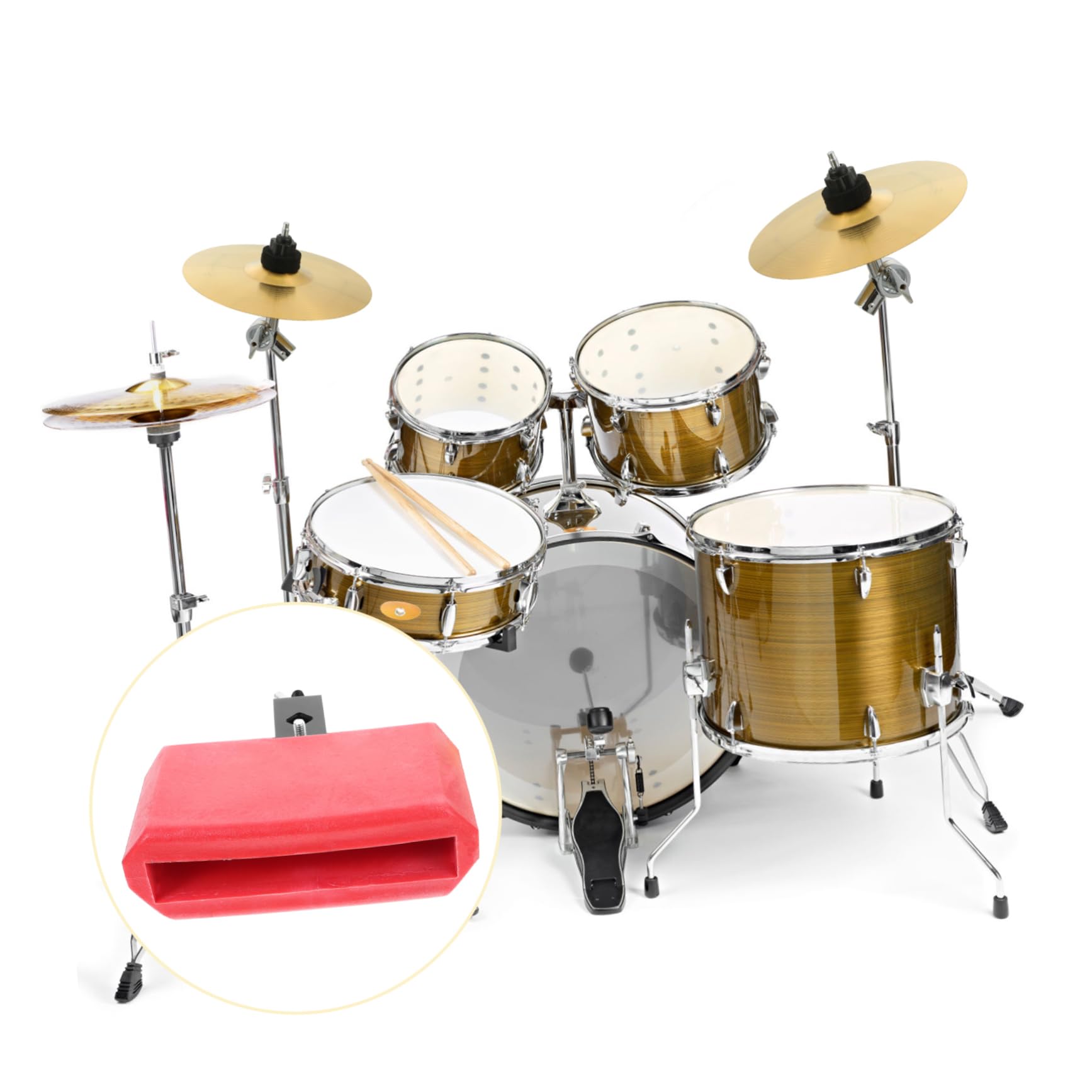 Chaîne à Perles Pour Cymbales - Support Rallonge Résonance - Pour Batterie, Acier Inox, Longueur 295mm Ou 340mm