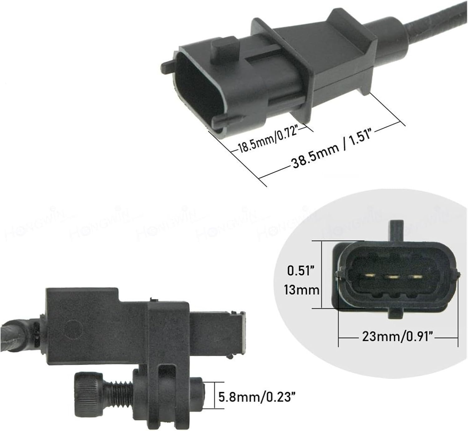 39300-2F000 39180-2F000 Set Engine Camshaft & Crankshaft Position Sensor Compatible with Hyundai Compatible with Kia 2.0 & 2.2 CRDI Ix35 Santa Fe Sportage