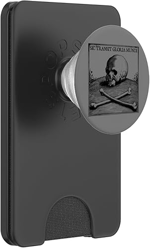 Sic Transit Gloria Mundi Motto Gothic Skull Death Symbol PopSockets PopWallet for MagSafe