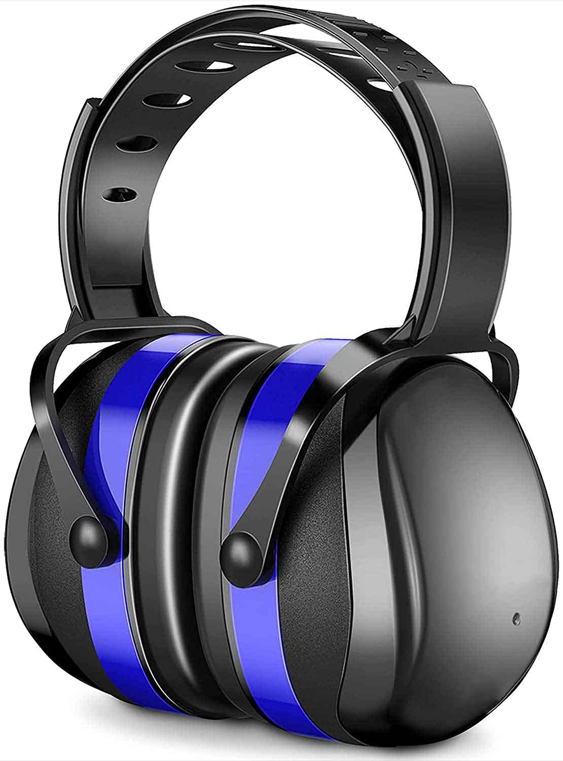 Yankuirui Blue Ear Defenders Muffs Noise Reduction Snr 34Db Safety Ear Protectors Provide Hearing Protection For Autism, Shooting, Construction, Yard Work, Machinery Work Mowing (Blue)