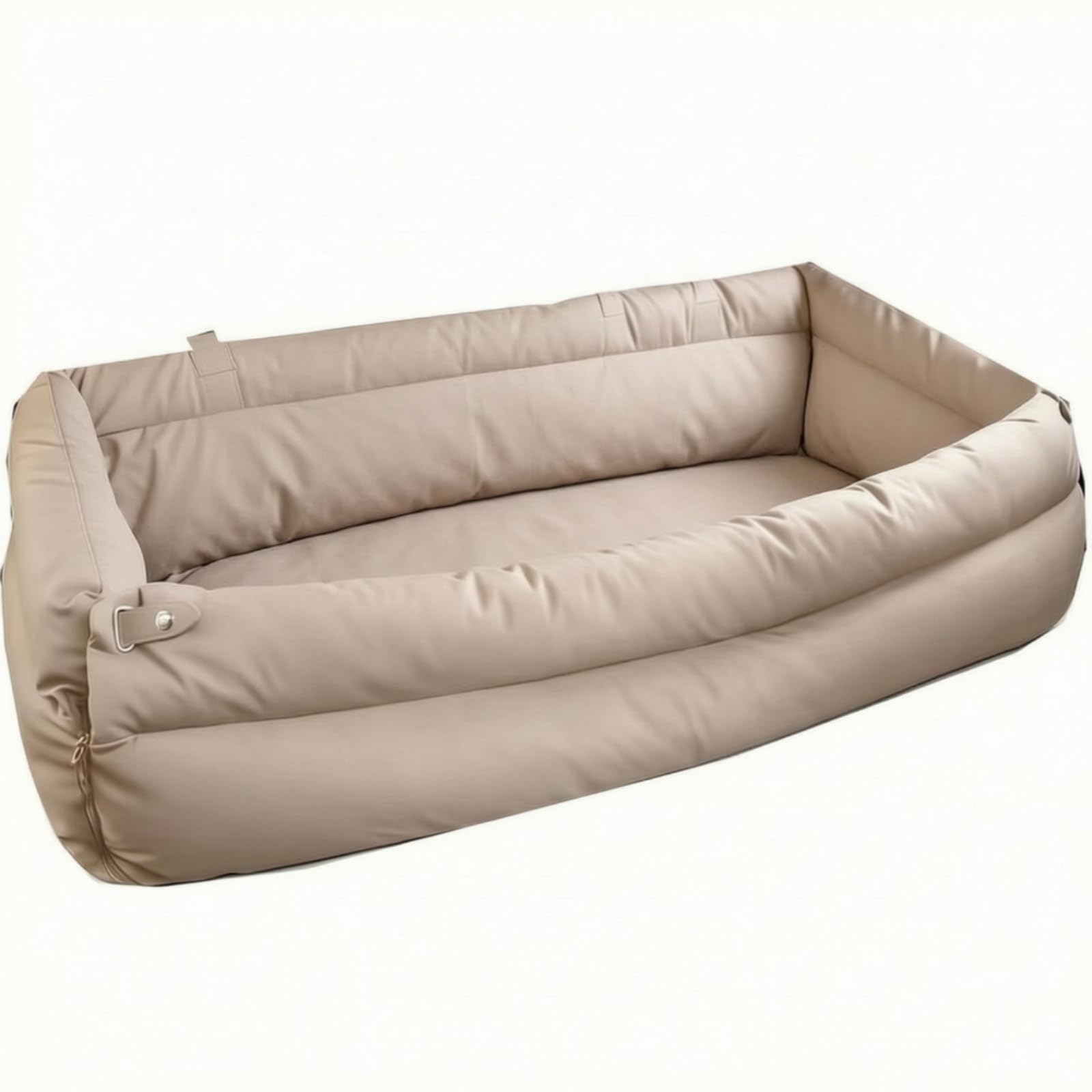 Cama con Asa Transporte Portátil, XL 115 × 54 × 31 Cm, Gris