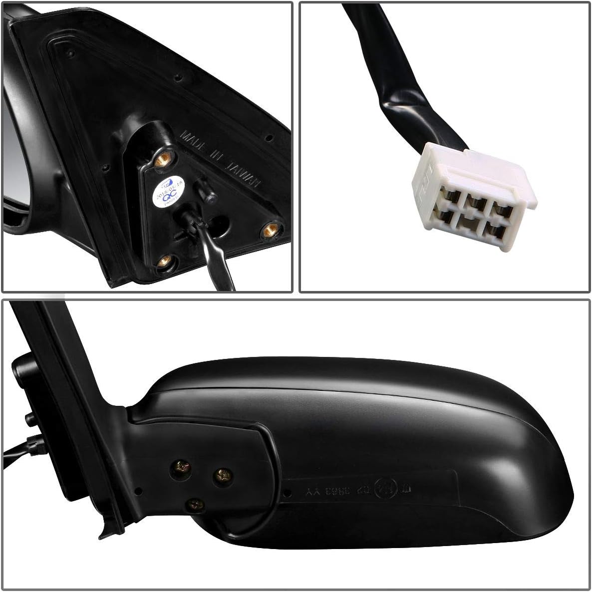 Auto Dynasty TO1320226 OE Style Powered+Heated Driver/Left Side View Door Mirror Compatible with Toyota Rav4 01-05