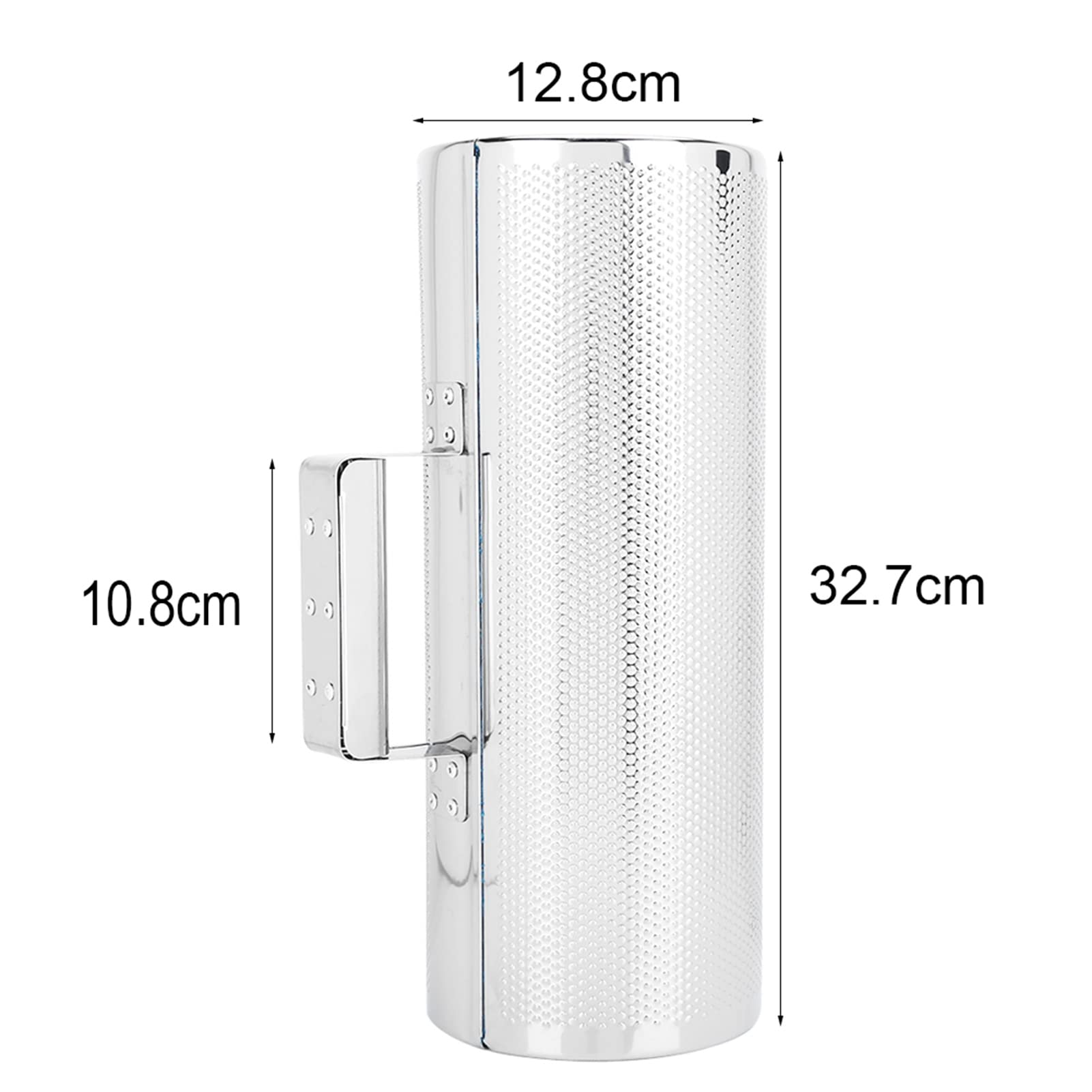 Professional Stainless Steel Metal Guiro Percussion Instrument with Scraper small size handle grip bright overtones for musician