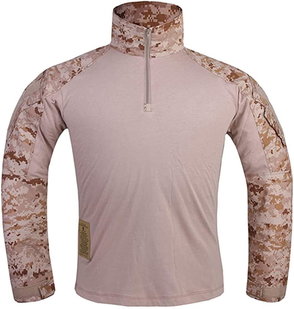 Emersongear Men's Shirt, Aor1 Gen3 Paintball Pants With Knee Pads,Military Combat Trousers Army Airsoft Combat Bdu Shirt Aor1