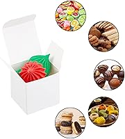 Vista 7 de PH PandaHall Paquete de 30 cajas de papel kraft de 1.57 pulgadas, mini caja de embalaje de papel blanco con tapa, caja de jabón, plegable, cartón