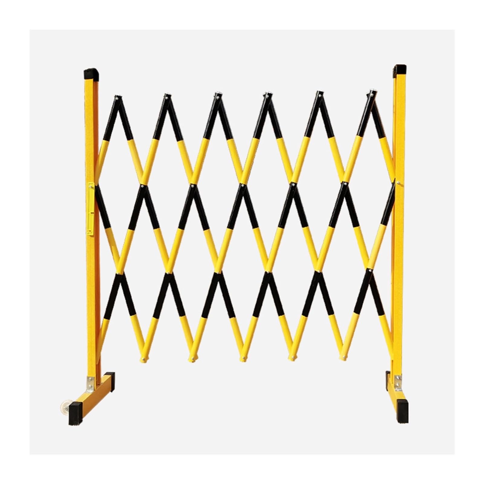 LWJSOCP Expandable Mobile Barricade Gate Portable Outdoor Retractable Traffic Fence for Crowd Control Flexible Barrier for Warnings Black 47x138in