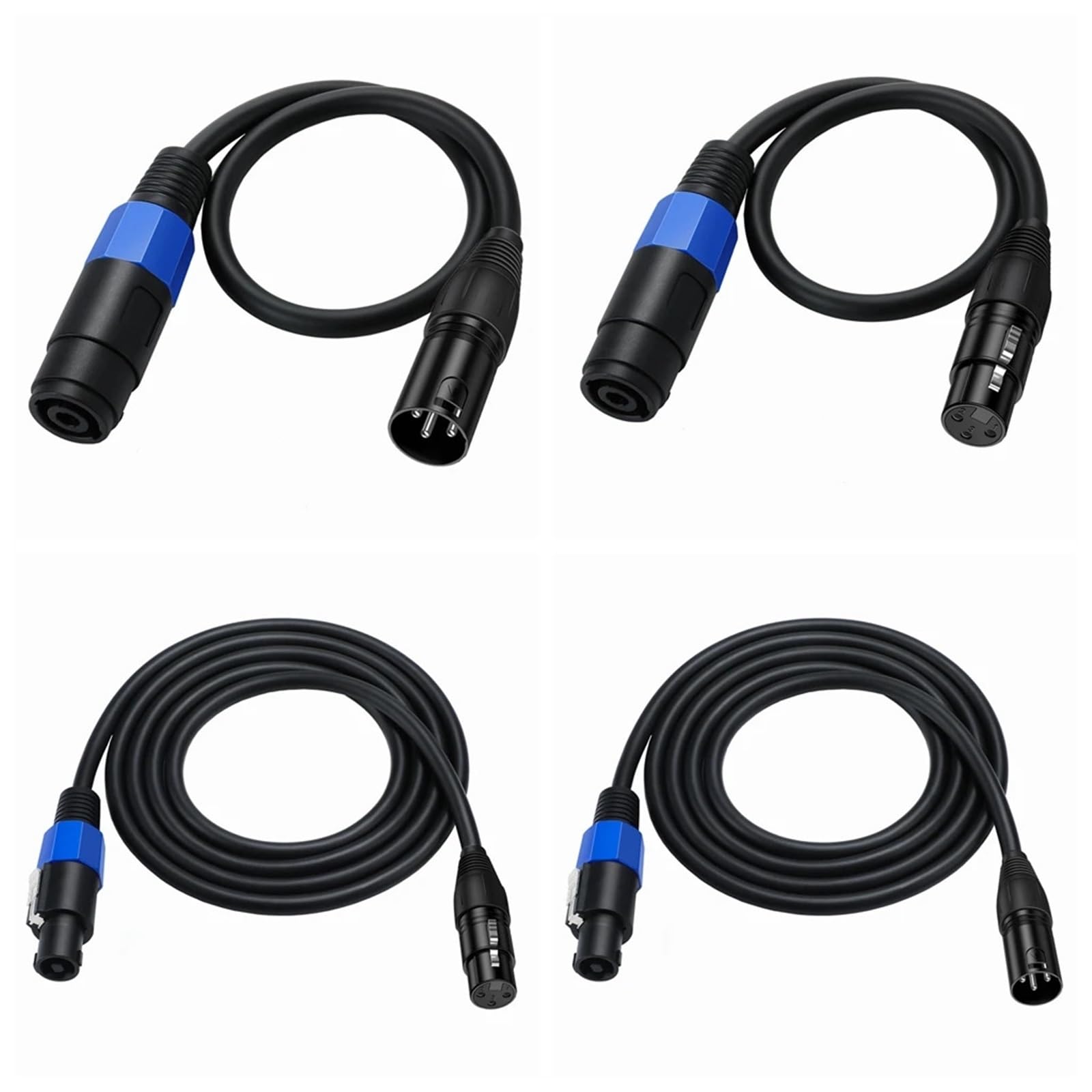 Kabel XLR Audio Jack Speak Sound męski na XLR żeński męski przedłużacz - Pro DJ PA Gig Stage mikrofon mikrofon 3-pinowy