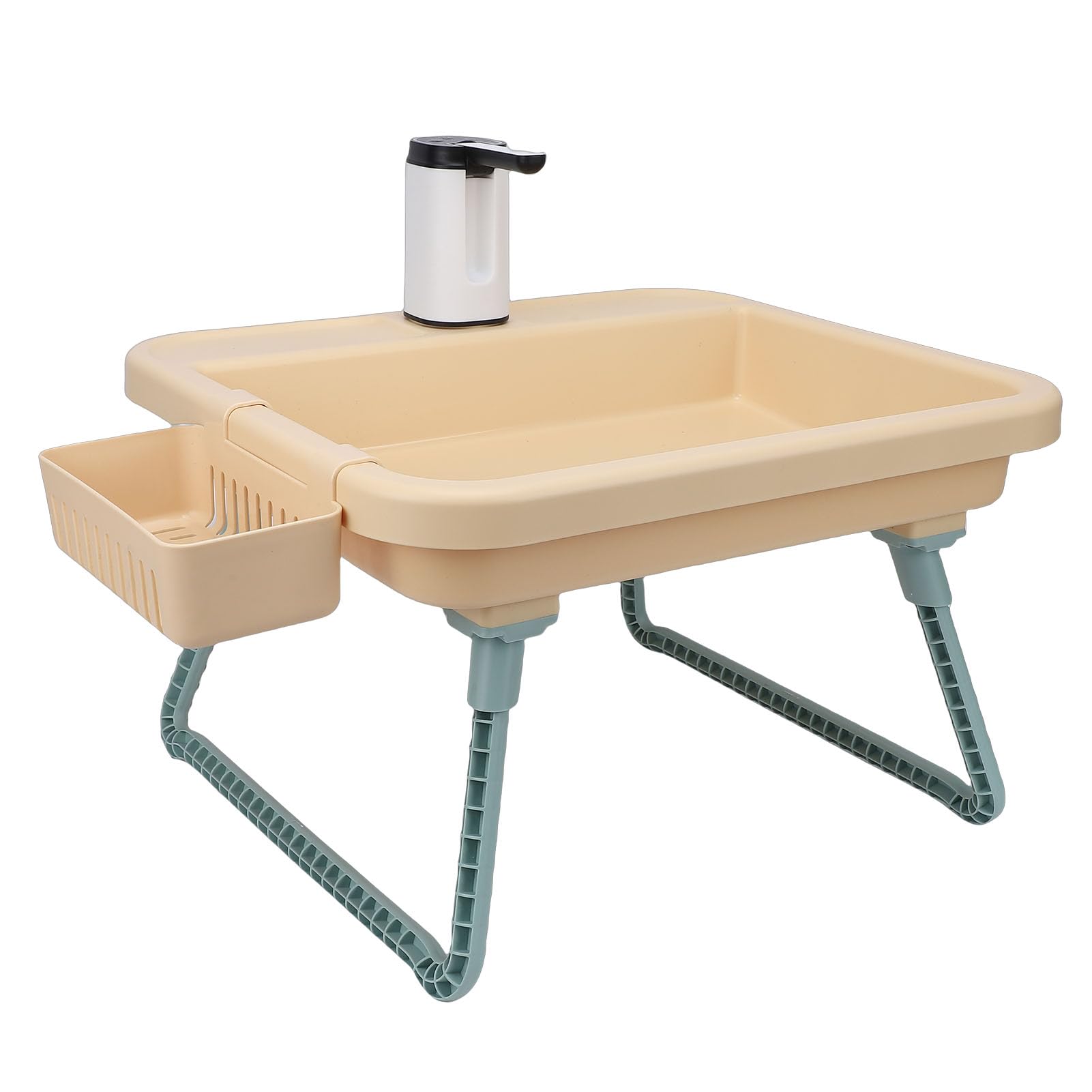 Portable Sink, Electric Water Pump Mobile Hand Wash Station with No Tools Assembly for Outdoor Camping Dishwashing Food Tools