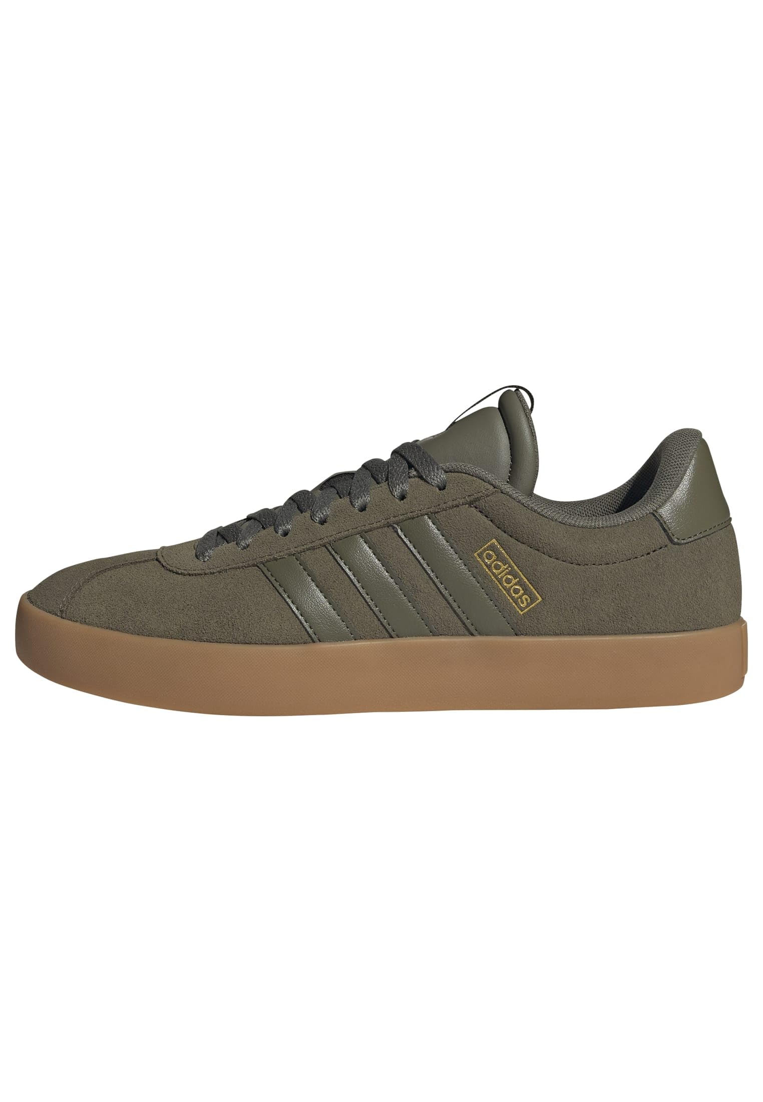 adidas VL Court 3.0 Shoes, Sneaker Uomo, Olive Strata Olive Strata Gold Met, 45 1/3 EU