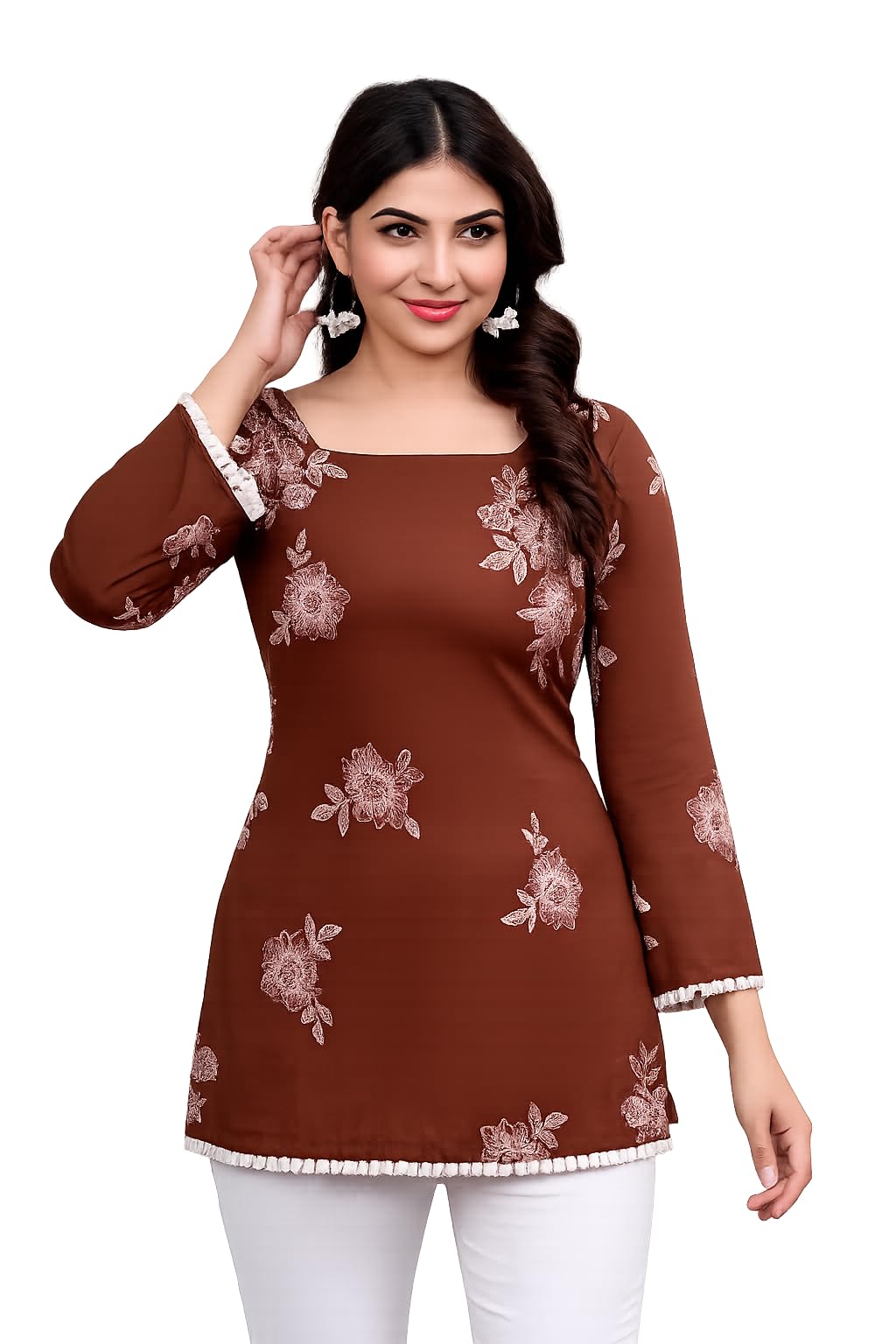 Women's Cotton Printed Straight Short Kurti-picture-39