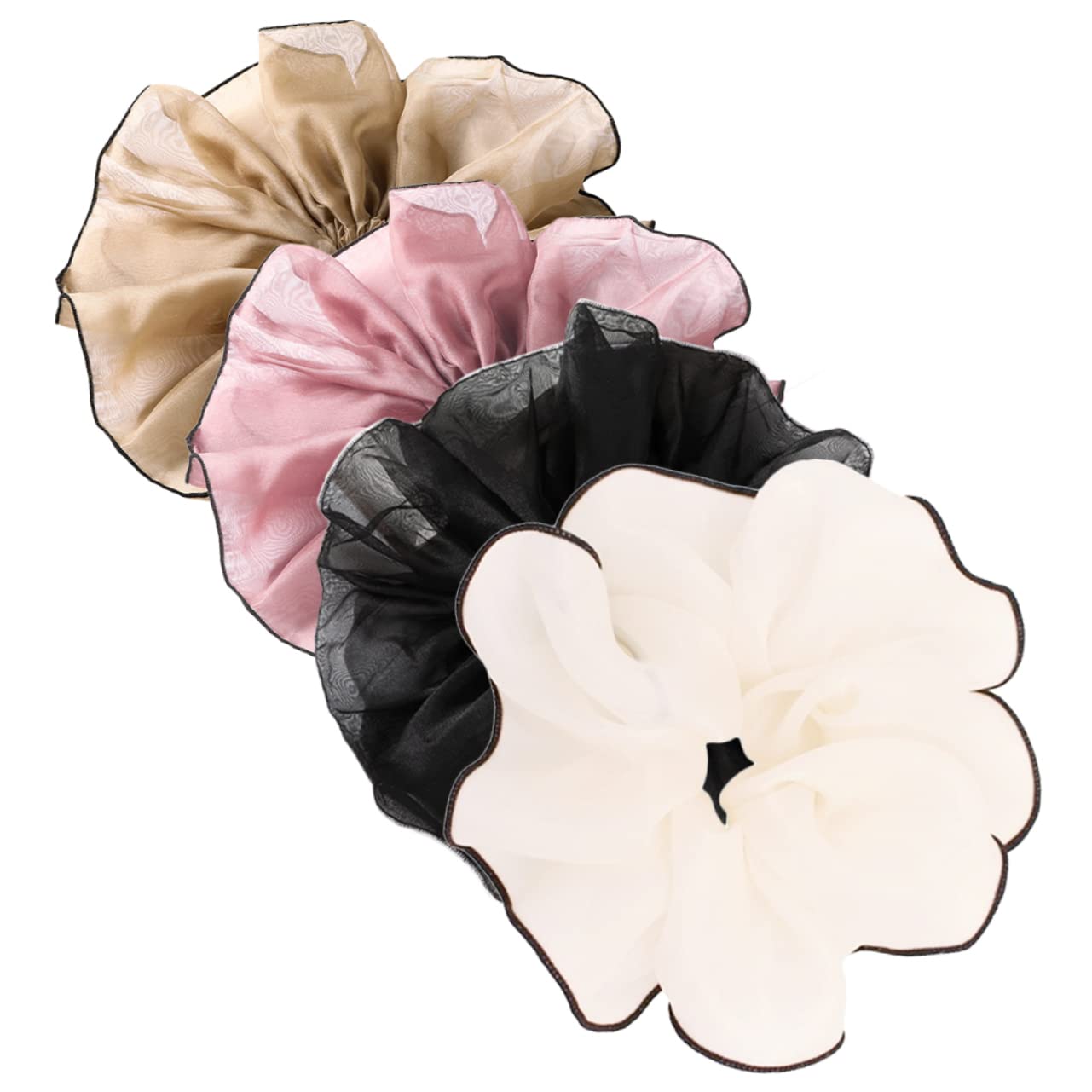 FOMIYES 4 Juegos De Coleteros Elásticos Para El Pelo Para Mujeres Y Niñas Accesorios Elegantes Para El Pelo Coleteros Semirecogidos O Sueltos 4 Unidades.