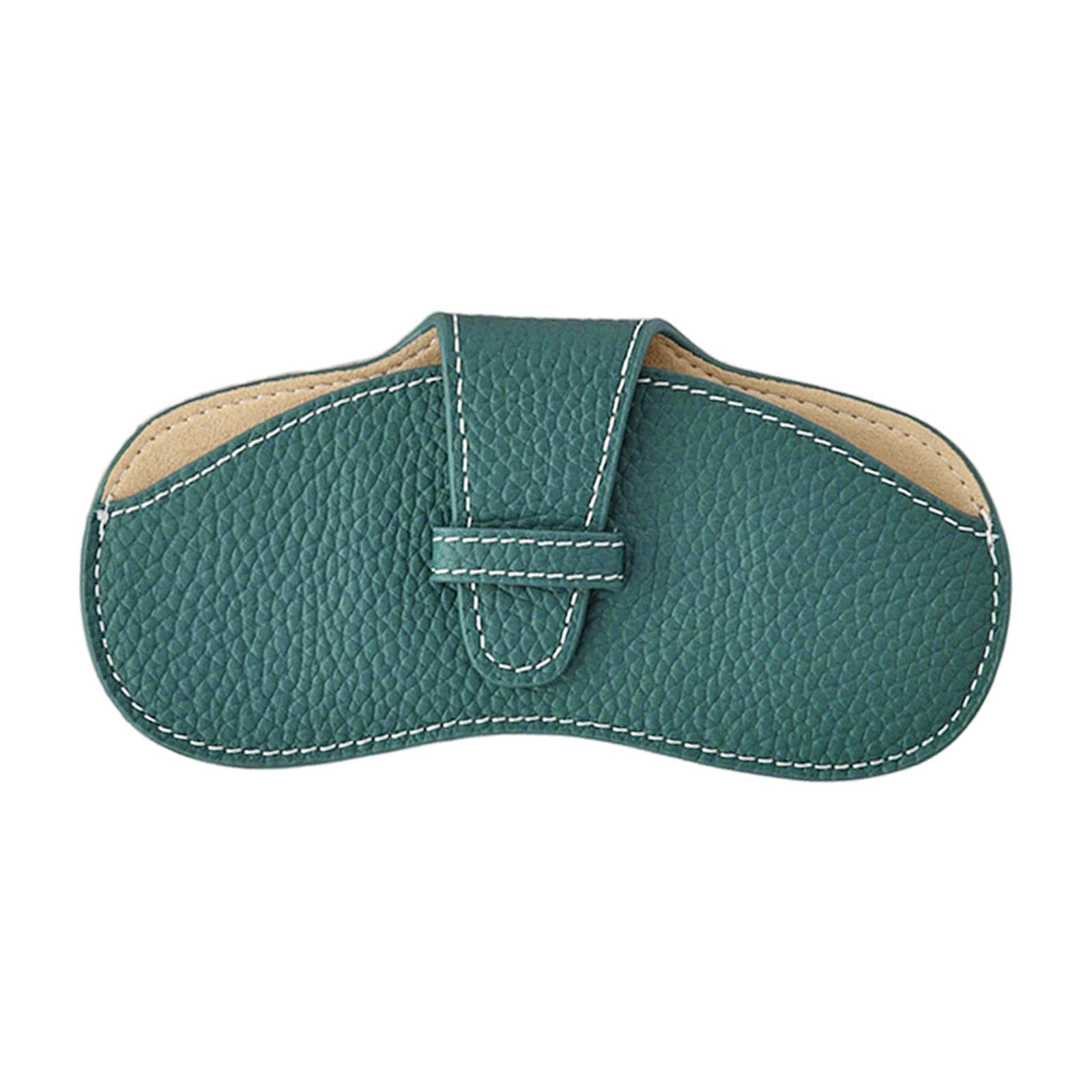 Sunglasses Case Stylish Lightweight PU Leather Solid Color Protective Sleeve Green|Health & Beauty | Vision Care | Eyeglass Cases-image-8