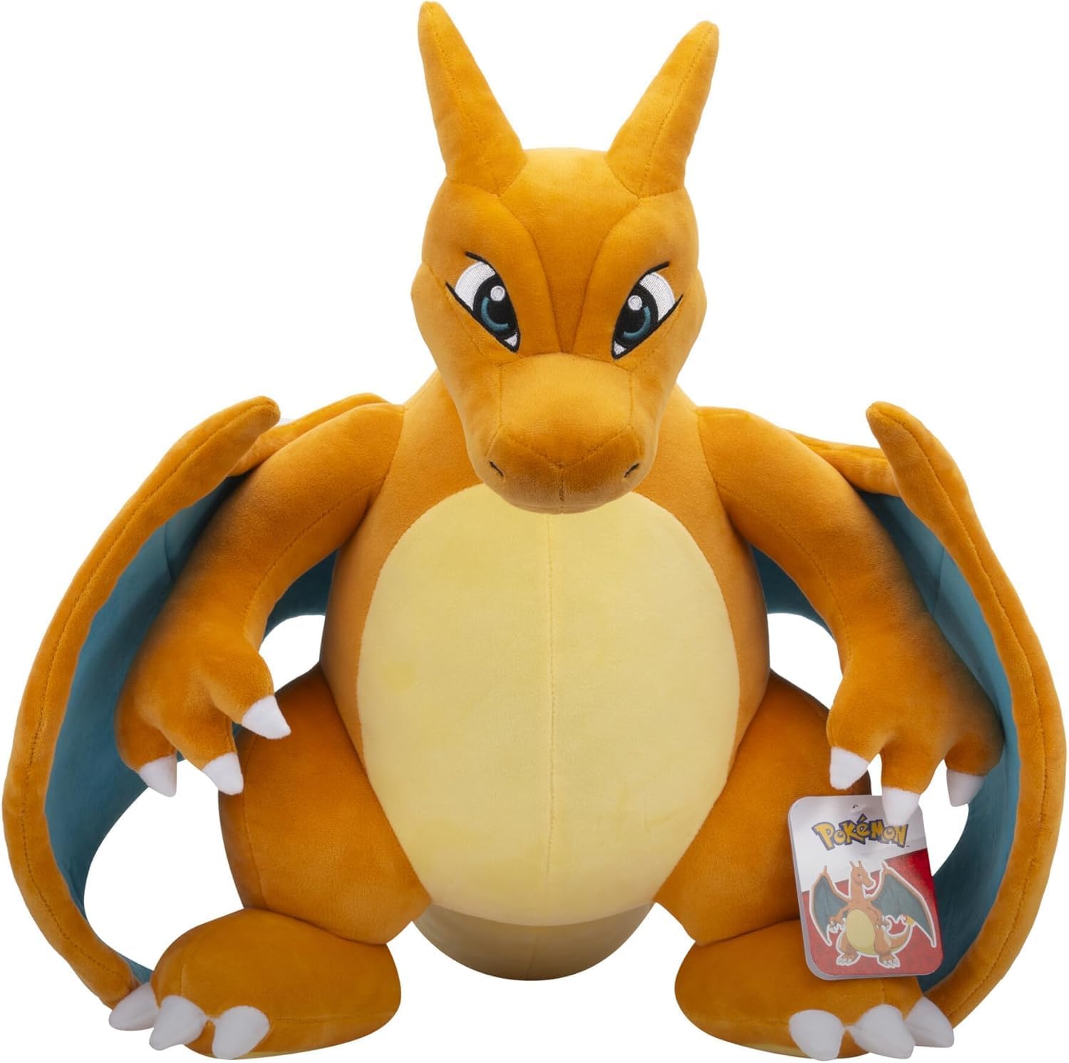 Pokemon 24" Jumbo Charizard Large Plush - Officially Licensed - Charmander Evolution Figure - Authentic Giant Stuffed Animal Toy - Holiday Christmas Stocking Stuffer Gift for Kids, Boys, Girls - 2+