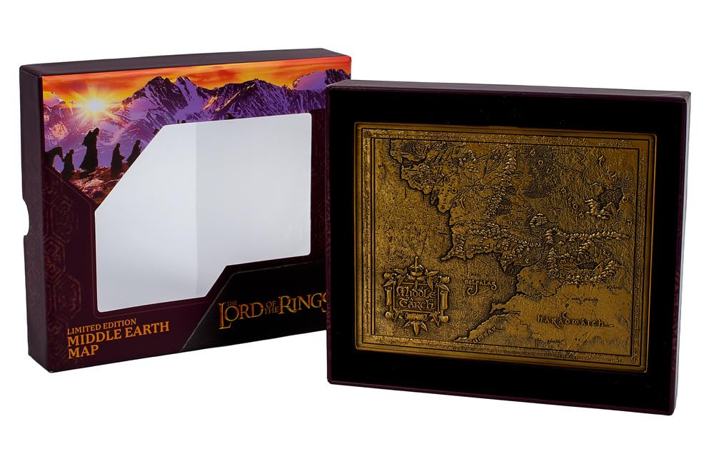 ​Lord of the Rings Middle Earth Metal Map – Detailed Wall Art for Home or Office Decor – For LOTR Fans & Collectors