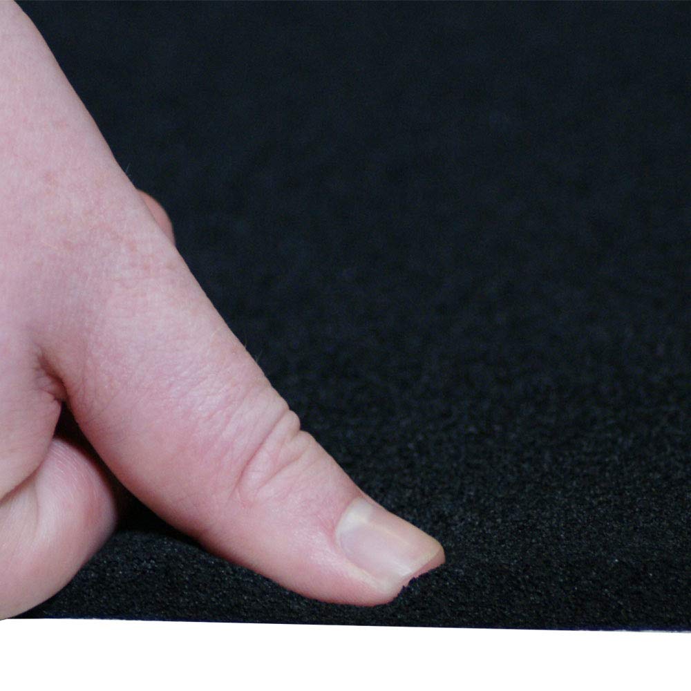 Rubber-Cal Open Cell Rubber - EPDM - 1/2" Thick x 39" Width x 78" Length - Black