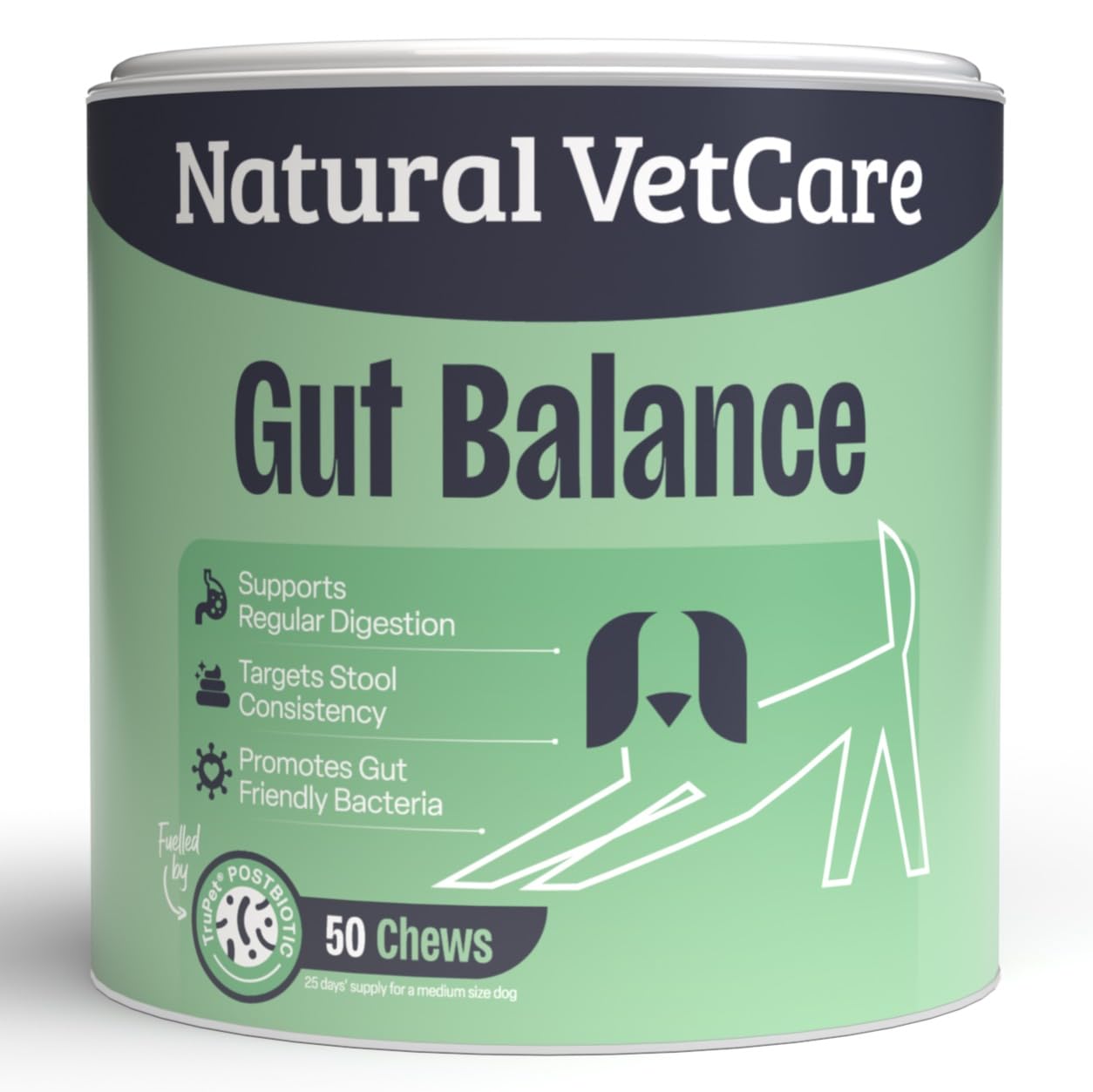 Natural VetCare GUT BALANCER Soft Chews for Dogs 225g - Supports Gut Health & Reduces Leaky Gut, Boosts Beneficial Bacteria, Promotes Digestive, Immune & Whole-Dog Wellness