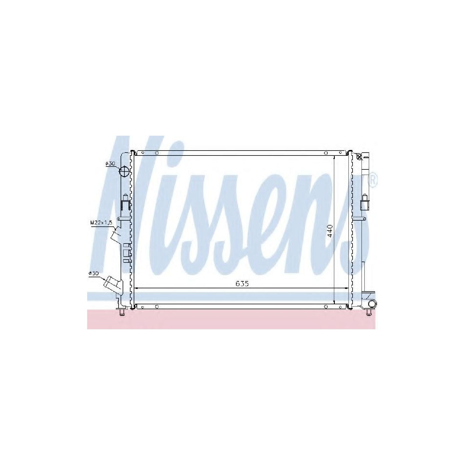 Nissens Radiatore, Raffreddamento Motore 63838-image