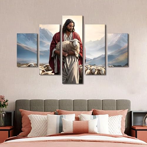 TUMOVO Wall Decorations for Living Room Jesus Prints Wall Art Large Wall Decor 5