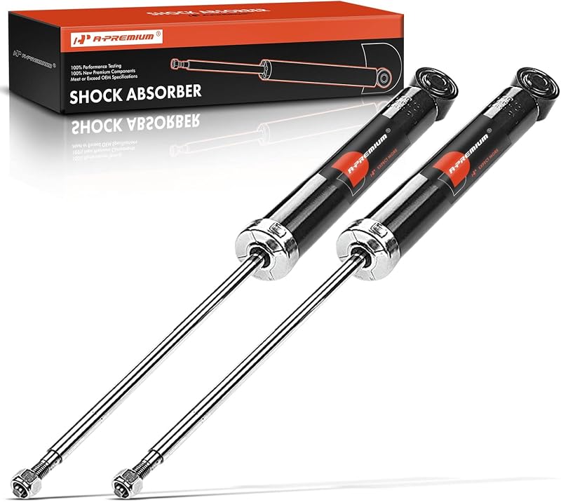 Amortiguadores traseros, juego de 2 - Compatible con Volkswagen, Audi | para Volkswagen Jetta 2005-2018, Passat 2006-2022, Golf 2010-2014, CC 2009-2017, R32, Rabbit y Audi A3 2006-2013