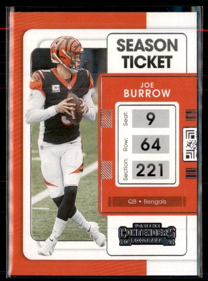 2021 Panini Contenders Season Ticket #19 Joe Burrow Cincinnati Bengals Official NFL Football Trading Card