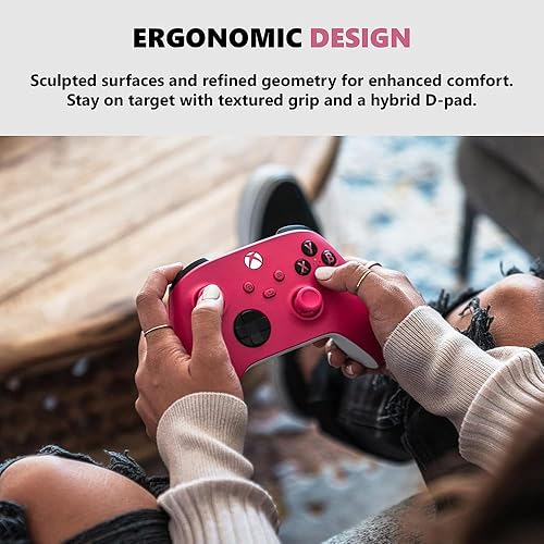 Miniatura 61 de Microsoft QAU-00011 Xbox Wireless Controller Pulse Red 2 Pack Negro carbón