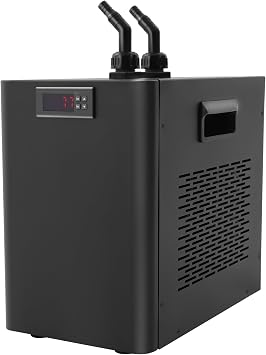Aquarium Chiller 42 Gal, 1/10HP Water Chiller Machine, Fish Tank Cooler with Temperature Control 32-122F, for Axolotl Seawater Freshwater Coral Grass Tank