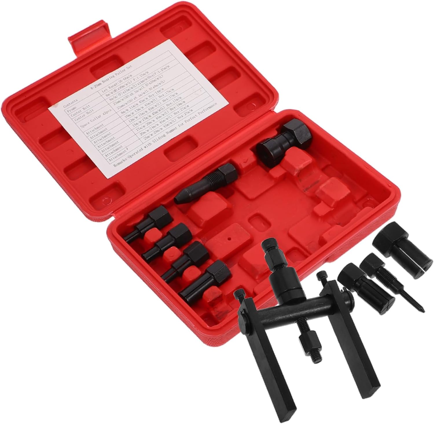 VOSAREA 10pcs Bearing Puller Tool for Motorcycle Jaw Bearing Removal Tool Axle Puller Hub Disassembly