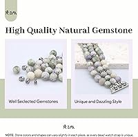Vista 65 de JR.DM Natural Stone Beaded-Bands Women Compatible with Apple Watch Series 11 10 9 8 7 6 5 4 SE 3 2 1 Fashion Stretch Handmade Bracelet Fancy Boho